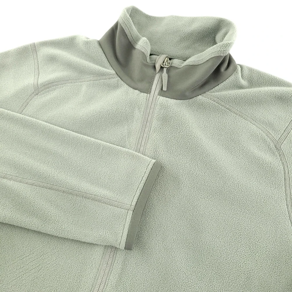 Marmot Reactor Polartec Jacket Mens L Green Fleece Full Zip Stand Collar Hiking